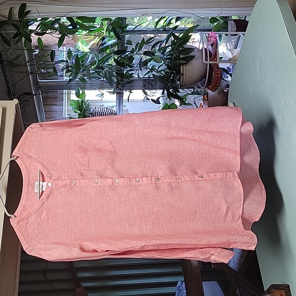 Sigrid Olsen Linen Button Down Shirt. - image 1